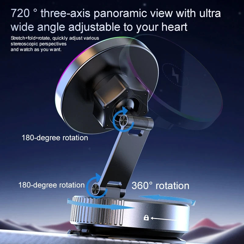 15w Wireless Car Charger Phone Holder