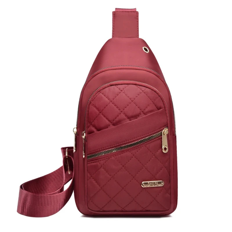 Nylon Crossbody Waist Bag