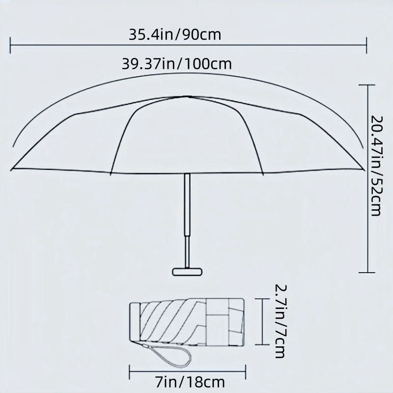 Compact UV Protection Pocket Umbrella