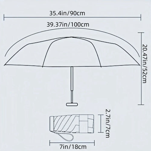 Compact UV Protection Pocket Umbrella