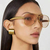 Retro Pilot Metal Sunglasses