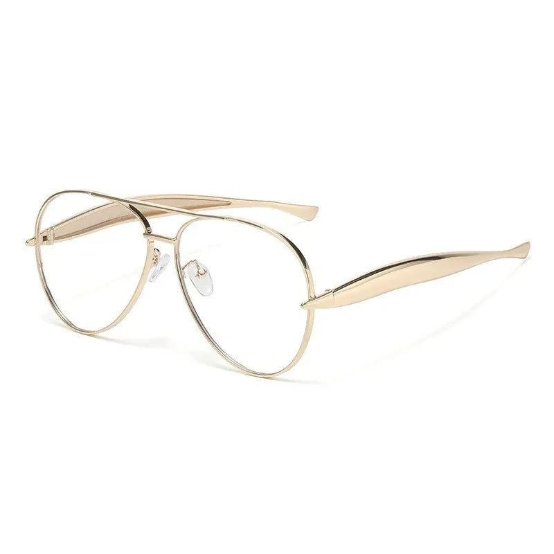 Retro Pilot Metal Sunglasses