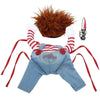 Funny Dog Halloween Costume With Knife