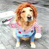 Funny Dog Halloween Costume With Knife